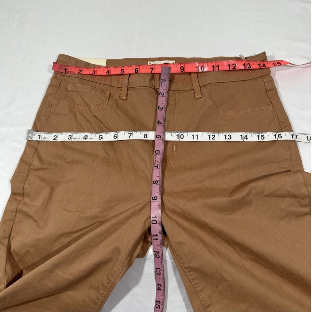 NEW $243 L'AGENCE [ 29 ] Margot Crop Skinny‎ Jeans In Camel Cream Tan - Picture 13 of 16